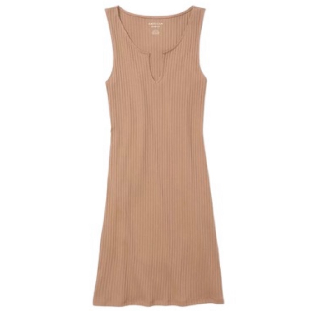 American Eagle Notch Neck Knit Mini Dress